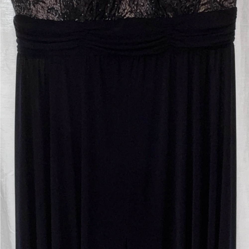 Elegant navy Lace Maxi Dress - Picture 4 of 8